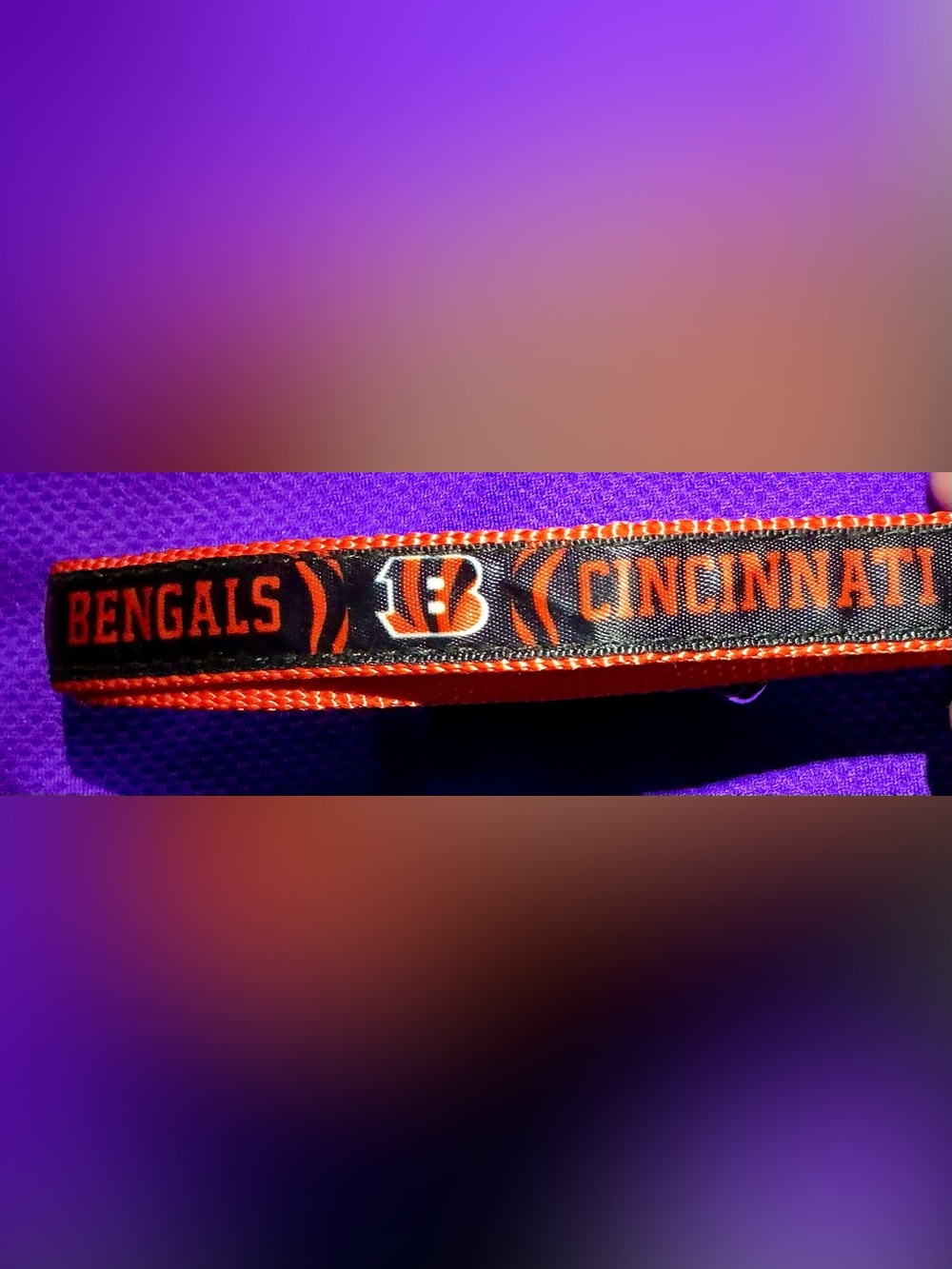 🐾Cincinnati Bengal’s Orange & Black Dog Collar